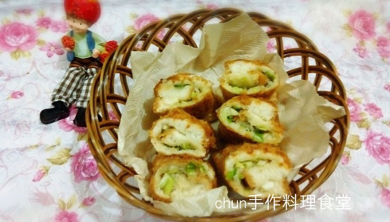 蔥餡魚鬆土司卷