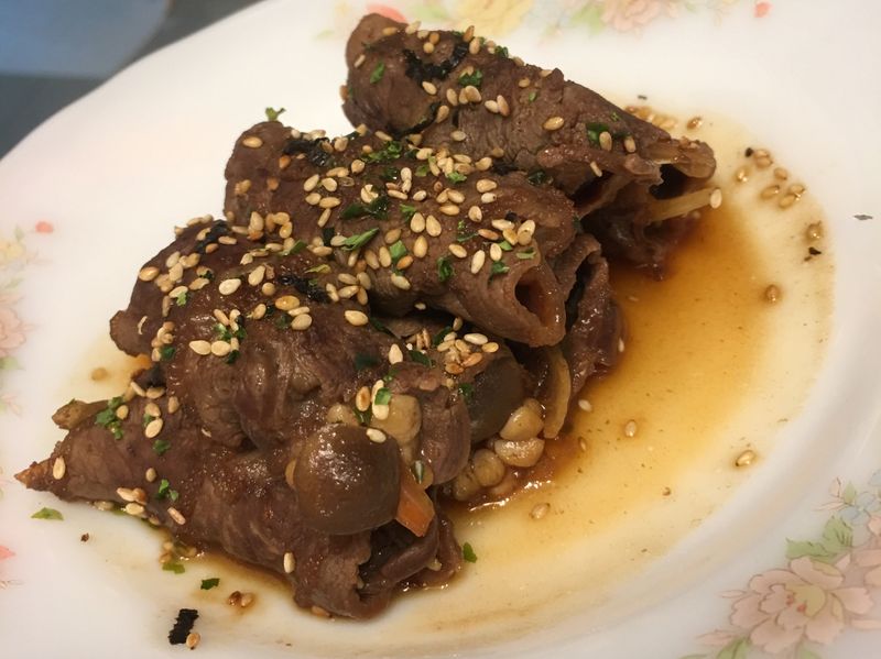雙菇牛肉捲