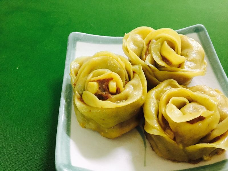 甘藷玫瑰餃