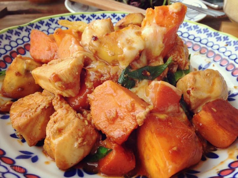 韓式醬煮地瓜雞肉