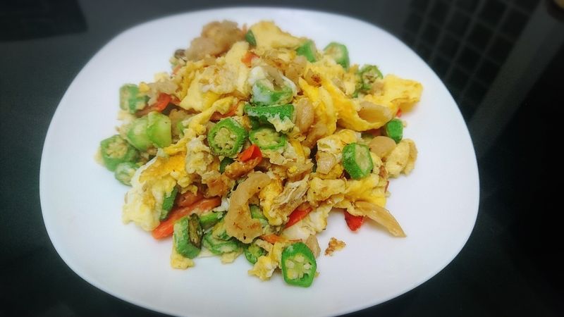 便當菜-秋葵菜脯炒蛋