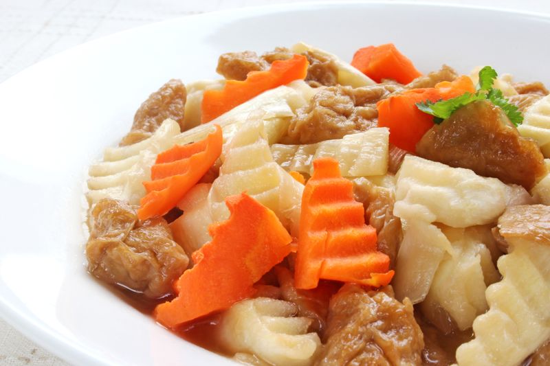 麵筋筊白筍 #罐頭料理