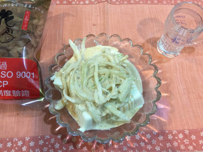 醬油洋蔥沙拉醬豆腐