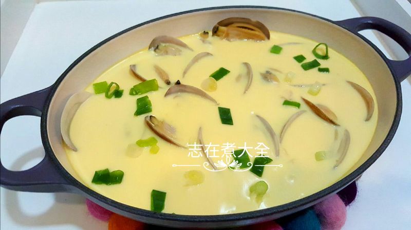 15分鐘滑滑鮮甜大蜆蒸雞蛋