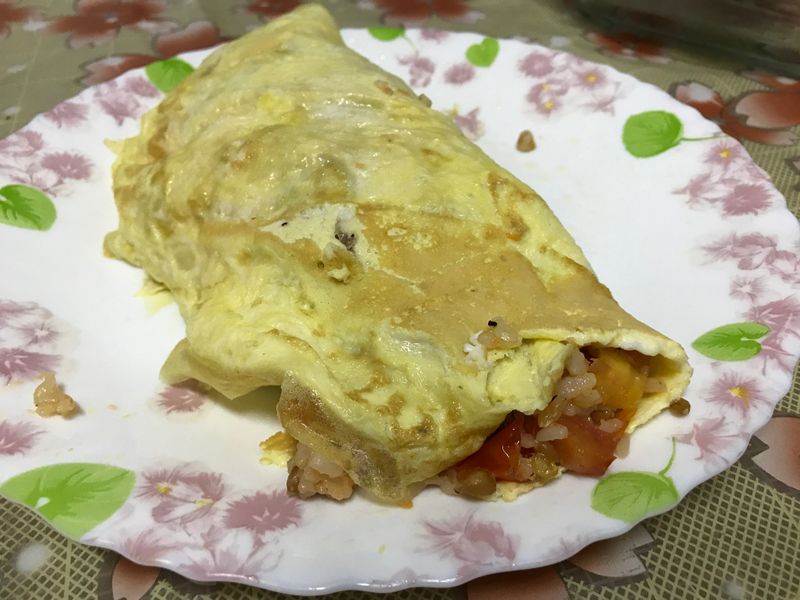 [低卡減重］蕃茄鮪魚蛋包飯