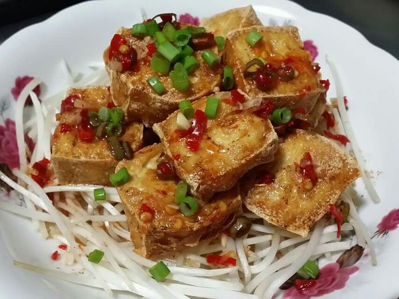 泰式椒麻炸豆腐♡