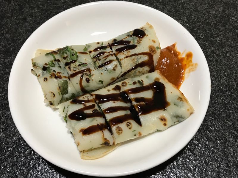 九層塔蛋餅(無蛋版)~全素