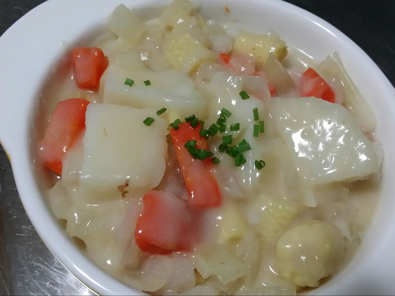 奶油白醬蔬菜♡