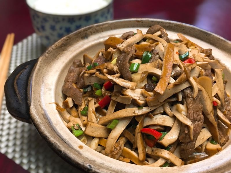 豆乾炒肉絲