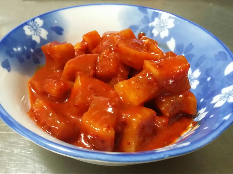 韓式涼拌辣蘿蔔♡