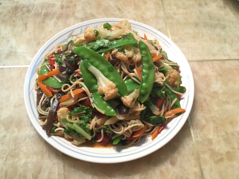 什錦炒麵(素)
