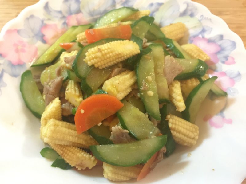 沙茶炒三蔬