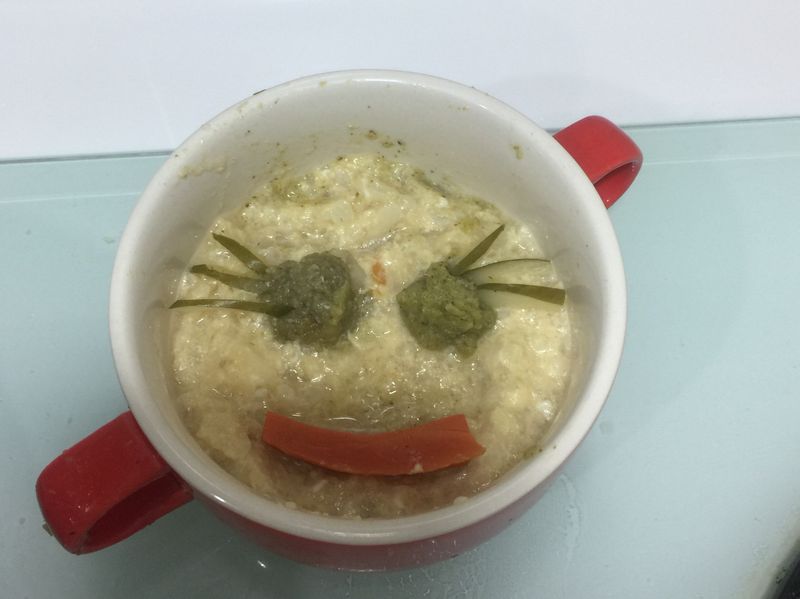 寶寶版鱈魚雞蛋粥(感冒)