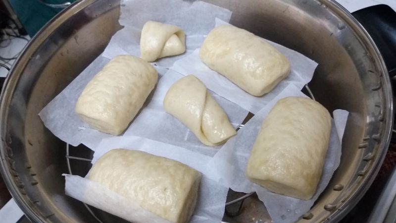 無糖豆漿饅頭~電鍋