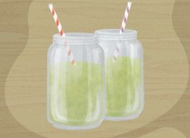 酪梨奇異果椰奶飲