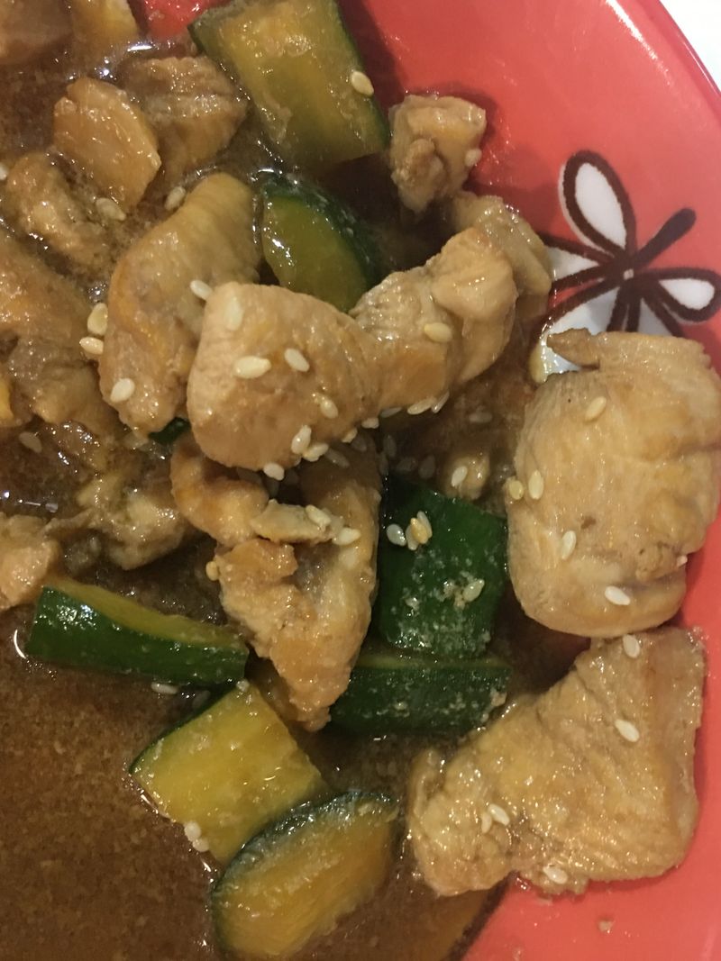 小黃瓜醬燒雞胸