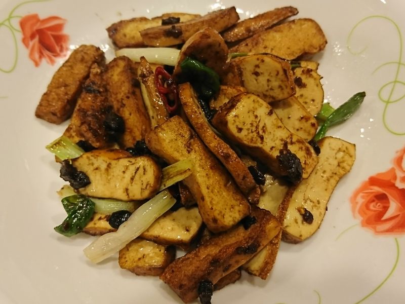 黑豆豉炒豆乾