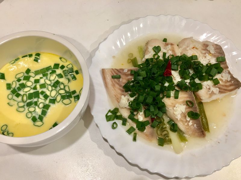 高蛋白「清蒸檸檬鯛魚愛蔥花蛋」370卡