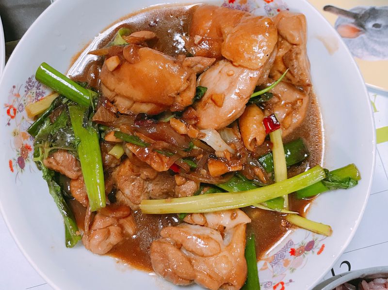 三杯雞腿排