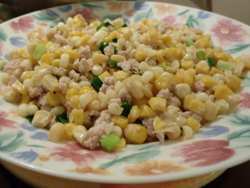 絞肉炒玉米