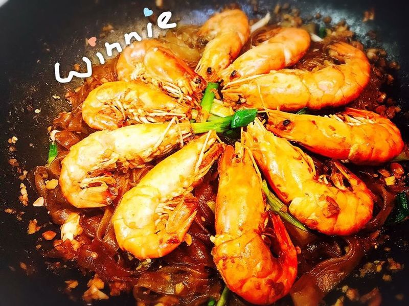 簡易鮮蝦粉絲煲