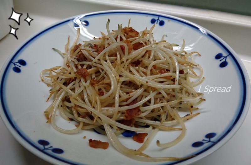 培根炒綠豆芽