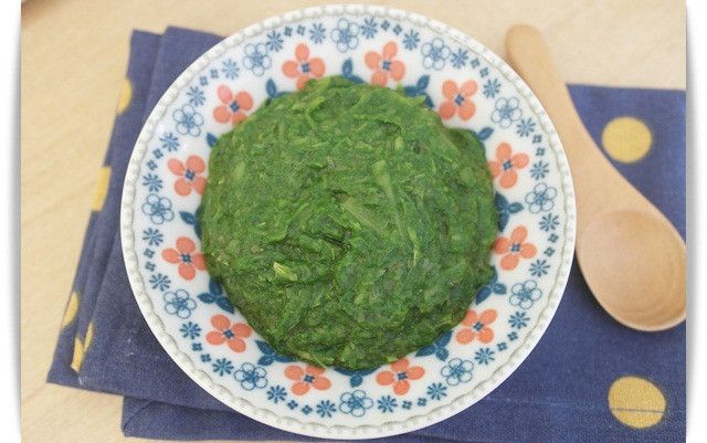 寶寶副食品「地瓜葉泥」助於排便 ♪