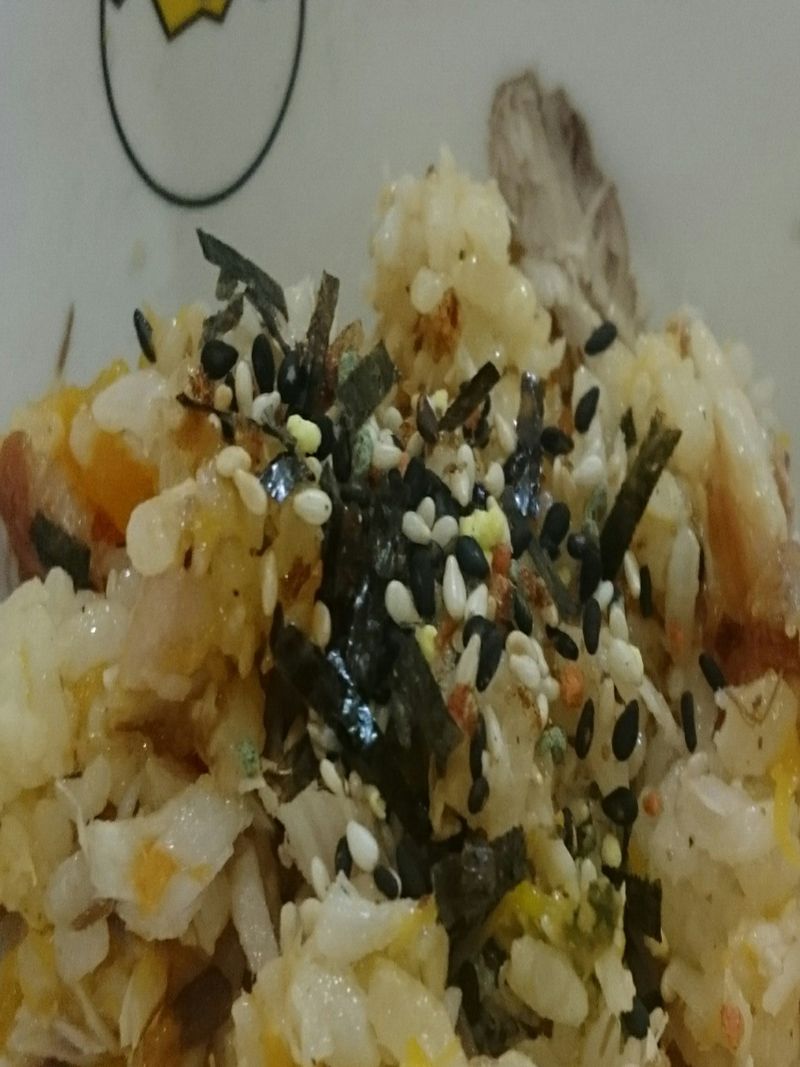 一夜干南瓜拌飯