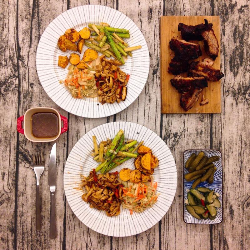 輕鬆簡單 BBQ烤豬肋排(含配菜)