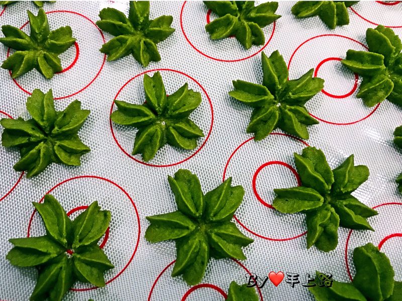 🌸抹茶櫻花擠花餅乾🌸