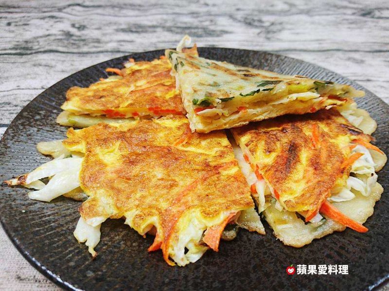 高麗菜蛋餅(免揉麵團)