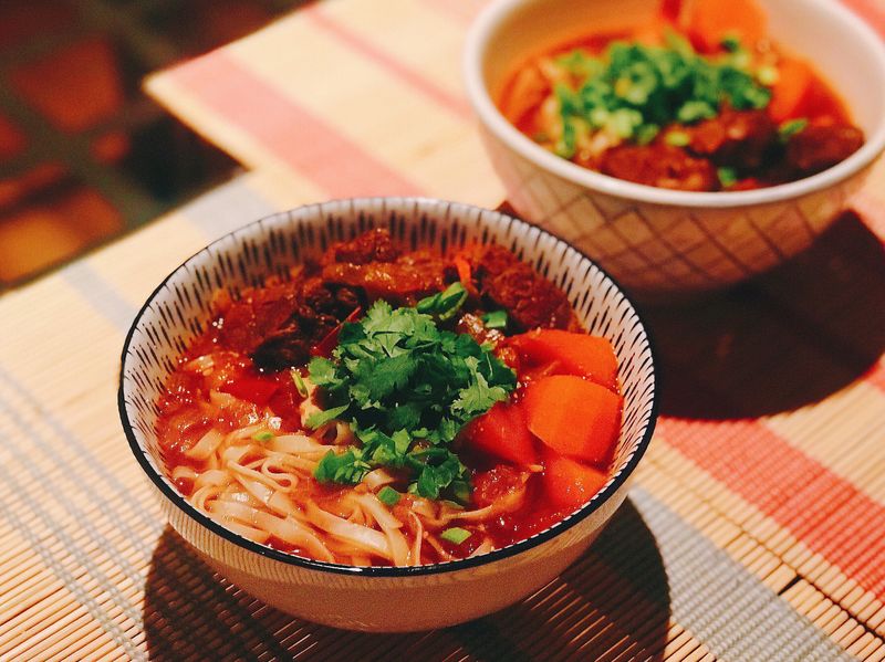 辣牛肉麵beef noodle soup