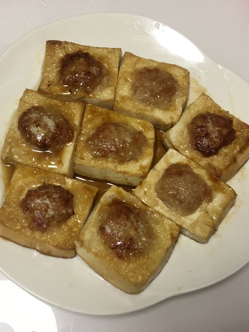 客家煎釀豆腐