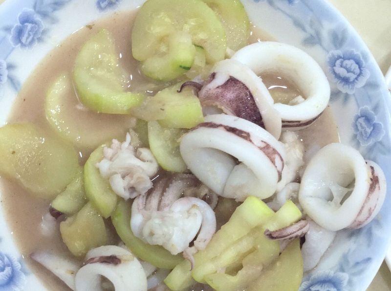 櫛瓜炒小卷