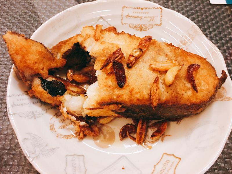蒜煎鱈魚