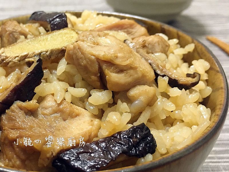 麻油香菇雞飯 【電鍋料理】