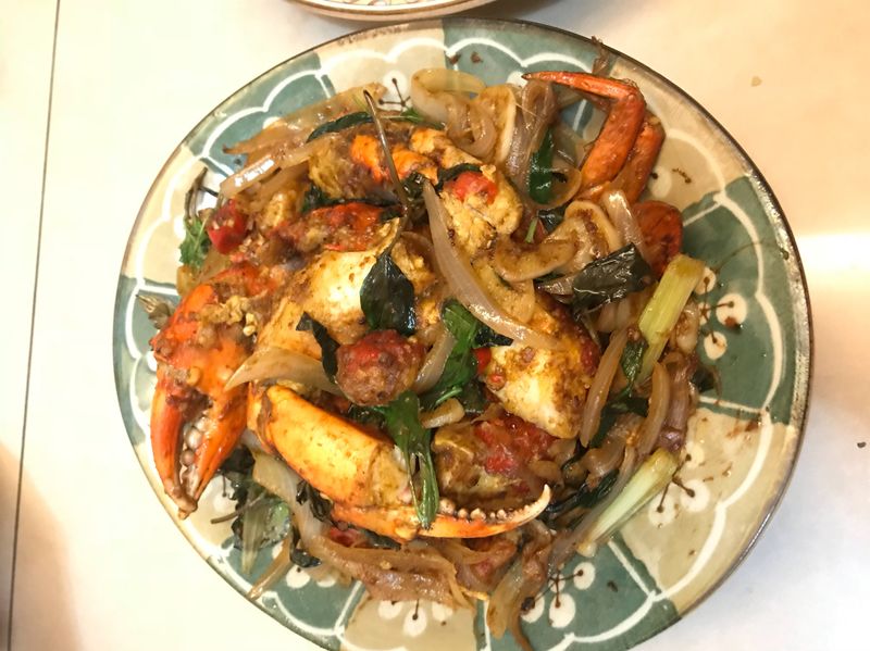 沙茶炒螃蟹