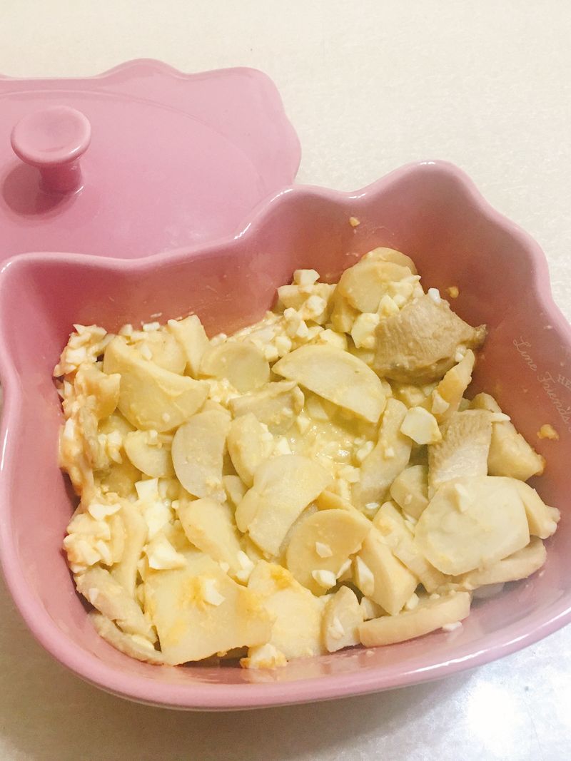 鹹蛋炒杏包菇