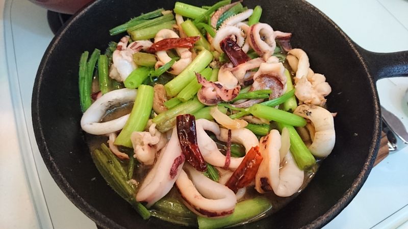 芹菜管炒透抽