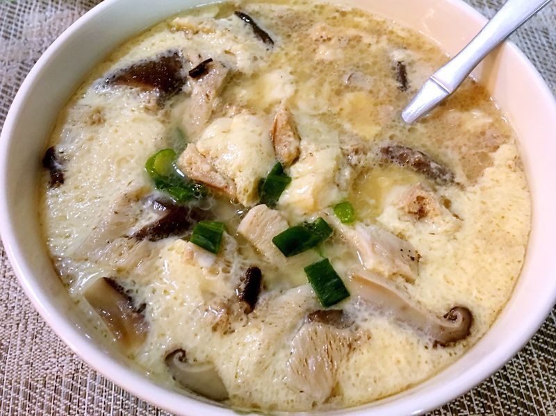 香菇肉末蒸蛋
