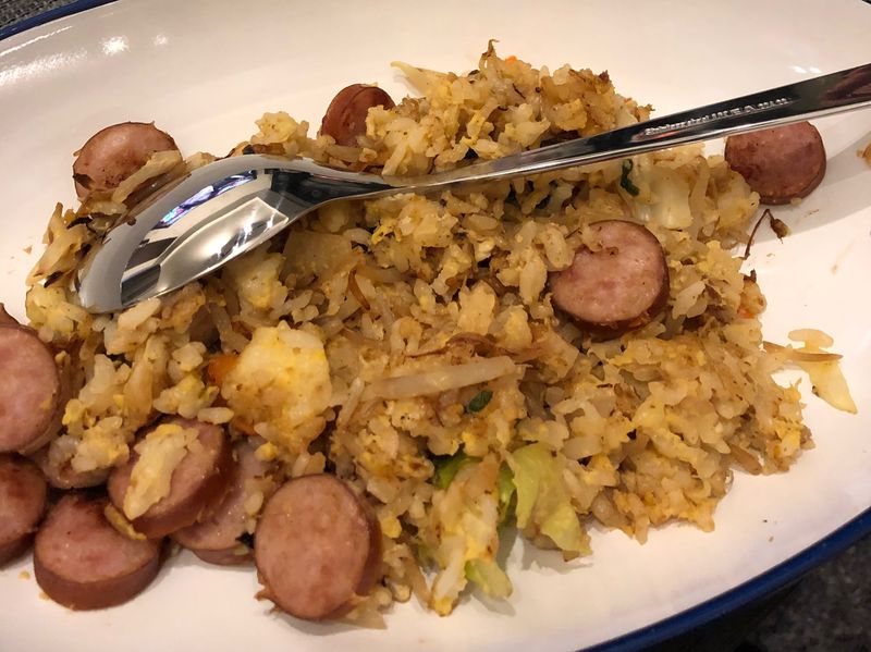 <今天在家吃>超簡單香腸炒飯