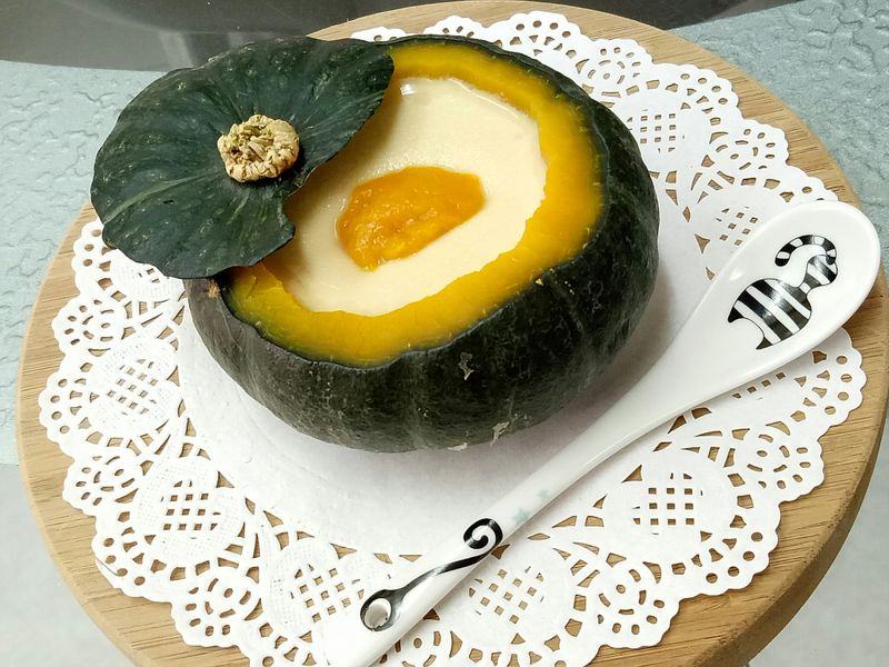 南瓜牛奶燉蛋