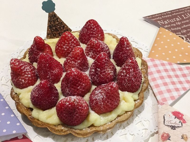 草莓卡士達派🍓