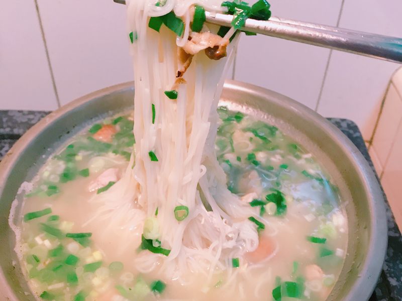 蔥雞麵線