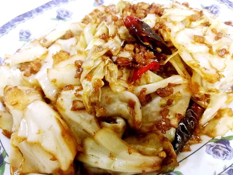 干锅高丽菜