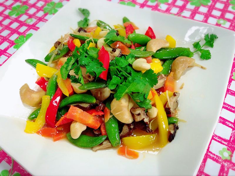 菱角燴鮮蔬---素食料理(水波爐料理)