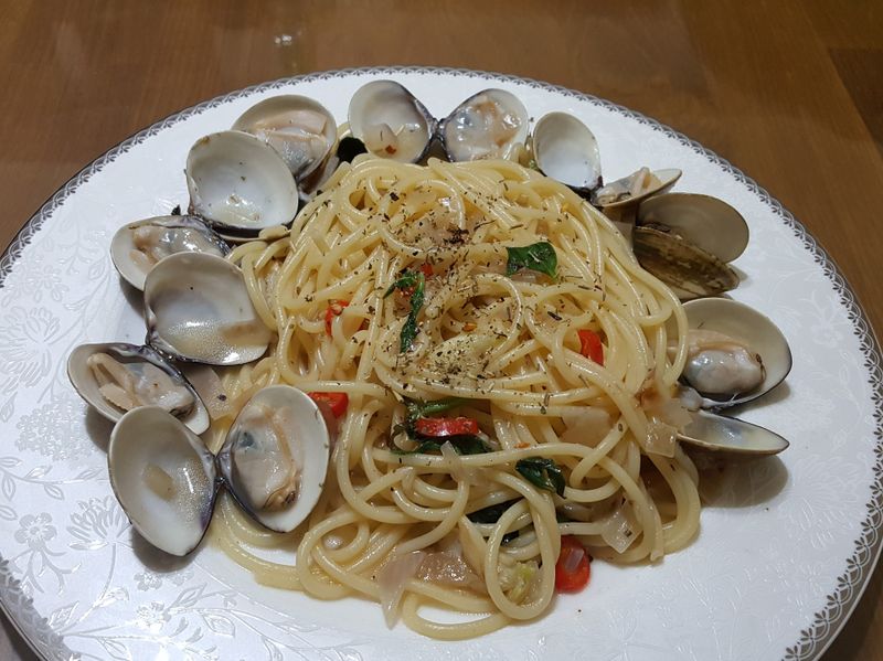 香蒜蛤蜊義大利麵