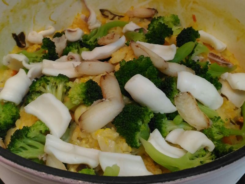 南瓜海鮮燉飯