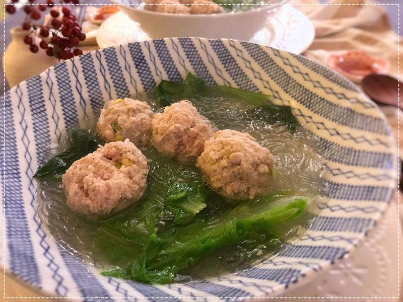 小肉丸冬粉湯 (露營OK)