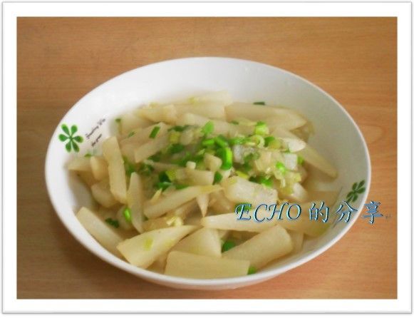 簡單少油煙料理-蒜苗炒蘿蔔